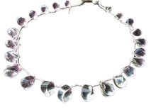 Load image into Gallery viewer, Natural Quartz Faceted Twist Briolette Bead Strand 107705