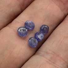 Load image into Gallery viewer, Tanzanite (approx 3cts) Rondelle Faceted Bead Parcel | 4x2mm | Blue | 8 Beads |