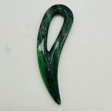 Load image into Gallery viewer, Ruby Zoisite Comma Bead | 94x28x6mm | Green Red | 1 Pendant Bead