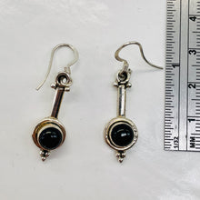 Load image into Gallery viewer, Stellar! Black Onyx Sterling Silver Drop/Dangle Earrings | 1 1/2" Long |