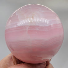 Load image into Gallery viewer, Calcite 956g ( 2.1 lb) Sphere | 89mm (3.5") | Pink | 1 Display Specimen |