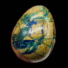 Load image into Gallery viewer, Azurite 163g Egg | 2 3/8x1 7/8" | Green Blue Tan | 1 Collector's Item |
