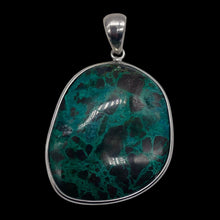 Load image into Gallery viewer, Chrysocolla Sterling Silver Oval Pendant | 2" Long | Blue, Green | 1 Pendant |