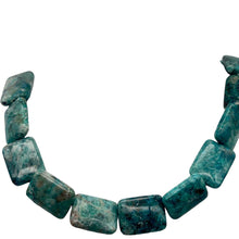 Load image into Gallery viewer, Natural Chrysocolla Rectangle 20x15x7mm Bead Strand