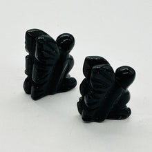 Load image into Gallery viewer, 2 Hematite Pixie Fairy Beads | 21x16x7mm | Charcoal Black