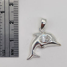 Load image into Gallery viewer, Dolphin Sterling Silver Charm Pendant | 1" Long | Silver | 1 Pendant |