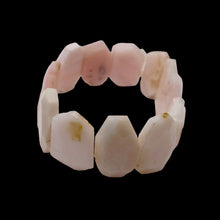 Load image into Gallery viewer, Pink Peruvian Opal Non Stretch 6" Bracelet | 200cts | 25x17x5 - 20x14x5mm |