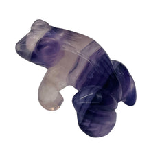Load image into Gallery viewer, Frog Fluorite Glass Frog Figurine