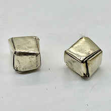 Load image into Gallery viewer, Remarkable Thai Hill Tribe 'Origami' Fine Silver Cube Bead | 11x8x8mm | 2 Beads|