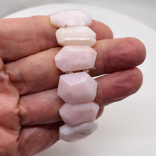 Load image into Gallery viewer, Pink Peruvian Opal Non Stretch 6" Bracelet | 200cts | 25x17x5 - 20x14x5mm |