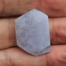 Load image into Gallery viewer, Chalcedony Druzy 32ct Designer Cut Pendant Bead | 28x19x8mm | Blue | 1 Bead |