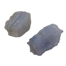 Load image into Gallery viewer, Blue Chalcedony 15g Druzy Nugget Beads| 28x19x17 to 28x15x15mm | Blue | 2 Beads|