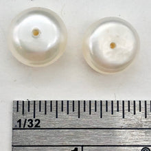 Load image into Gallery viewer, 1 Premium 8.5mm 1/2 Drilled White Pearl Bead 003915A