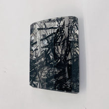 Load image into Gallery viewer, Tourmalinated Quartz Trapezoid Bead - Double Drilled | 24x14mm | Clear Black | 1