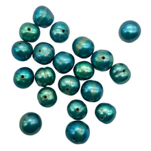 Load image into Gallery viewer, 20 Emerald Green 6mm Freshwater Pearls