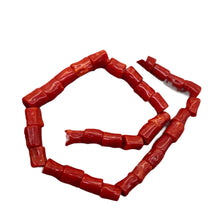 Load image into Gallery viewer, Natural AAA Red Coral Branch Bead Strand | 6x4mm | 32 Beads |