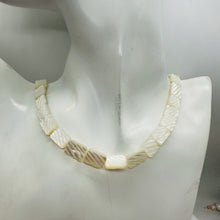 Load image into Gallery viewer, Premium Carved White Mother of Pearl Bead Strand 104363
