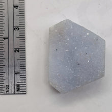 Load image into Gallery viewer, Chalcedony Druzy 68ct Designer Cut Pendant Bead| 32x24x11mm|Blue |1 Pendant Bead