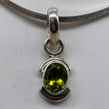 Load image into Gallery viewer, Peridot Sterling Silver Drop Pendant | 3/4" Long | Green | 1 Pendant |