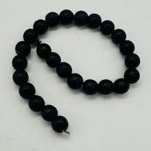 Load image into Gallery viewer, Black Stone - Africa Round Beads Half Strand | 8mm | Black Matte | 25 Beads |