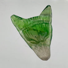 Load image into Gallery viewer, Fluorite Carving Wolf Head Pendant Bead | 40x30x10mm | Green | 1 Bead |