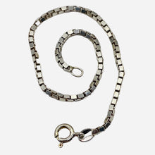 Load image into Gallery viewer, Italian Sterling Silver Large Box Chain Bracelet/Anklet | 2mm | 8" | 1 Bracelet|