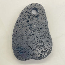 Load image into Gallery viewer, Lava Dawn of Creation Oval Pendant Bead | 51x34x8mm | Black | 1 Pendant Bead |