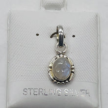 Load image into Gallery viewer, Moonstone Sterling Silver Drop Pendant | 3/4" Long | White | 1 Pendant |