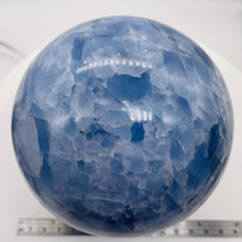 Load image into Gallery viewer, Celestite Sphere 1960g (69oz) | 113mm ( 4.4") | Blue White | 1 Display Specimen|