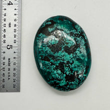 Load image into Gallery viewer, Turquoise Natural Focal 24g Nugget Bead | 42x32x12mm | Blue, Black | 1 Bead |