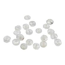 Load image into Gallery viewer, Dazzle 17cts White Sapphire Faceted 8 inch Bead Strand | 2.5x1.5-2x1mm | 3294HS
