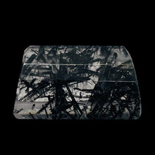 Load image into Gallery viewer, Tourmalinated Quartz Trapezoid Bead - Double Drilled| 24x14x8mm| Clear, Black| 1
