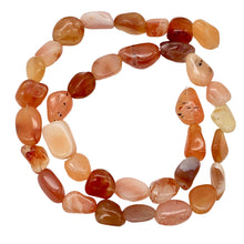 Load image into Gallery viewer, Botswana Nugget Bead Strand | 9x7x6mm to 15x8x4mm | Orange | Polished | ~32 Bds |