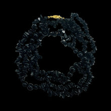 Load image into Gallery viewer, Designer Natural Onyx Necklace 30" 14K Gold Filled Clasp Handmade USA