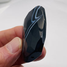 Load image into Gallery viewer, Onyx Flat Faceted Rectangular Pendant Bead | 50x48x14mm | Black White | 1 Bead |