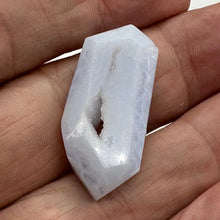 Load image into Gallery viewer, Chalcedony Druzy 32ct Designer Cut Pendant Bead| 34x16x7 | Blue|1 Pendant Bead |