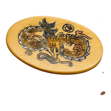 Load image into Gallery viewer, Chinese Year of the Dragon Pendant Bead | 2" Long | Tan, Brown| 1 Pendant Bead |