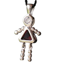 Load image into Gallery viewer, January! Crystal Kid Girl & Silver Pendant 9924Ag4