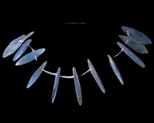 Load image into Gallery viewer, Blue Kyanite Knife Cut Briolette Beads Strand 110466