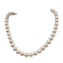 Load image into Gallery viewer, Bridal Perfect Pearl Strand Perfect Round Pearls | 10 - 9mm | White | 45 Pearls|