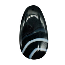 Load image into Gallery viewer, Sardonyx Focal Pendant Bead | Black, White | 64x34x6mm | 1 Bead |
