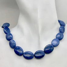 Load image into Gallery viewer, Dumorterite Oval Stone Half Strand | 18x13x7 | Blue | 10 Bead(s) |