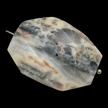 Load image into Gallery viewer, Crazy Lace Agate Scenic Carved Pendant Bead | 40x30x8mm | Gray White Orange |