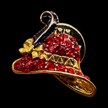 Load image into Gallery viewer, Society Designer Hat Brooch | 18x14x4mm | Sparkling | 1 Brooch |