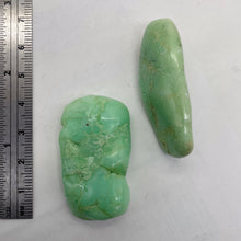 Load image into Gallery viewer, Chrysoprase Nuggets 32g Natural Pendant Beads| 16x19x12mm, 42x24x12mm| Green| 2|