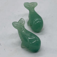 Load image into Gallery viewer, Splash 2 Adorable Green Aventurine Whale Animal Beads | 20x13x11mm | Green