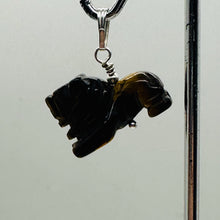 Load image into Gallery viewer, Lion Tigers Eye Pendant Necklace | Semi Precious Stone Jewelry | Sterling Silver