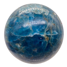 Load image into Gallery viewer, Apatite 295g Meditation Sphere | 2.32" | 58mm | Blue, White | 1 Display Specimen