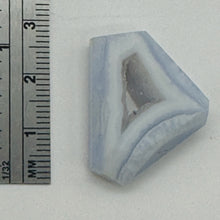 Load image into Gallery viewer, Chalcedony Druzy 29ct Designer Cut Pendant Bead| 27x21x7mm| Blue|1 Pendant Bead|