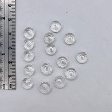 Load image into Gallery viewer, Quartz Clear Faceted Rock Crystal Rondelle Parcel | 8x5mm | Clear | 15 Beads|